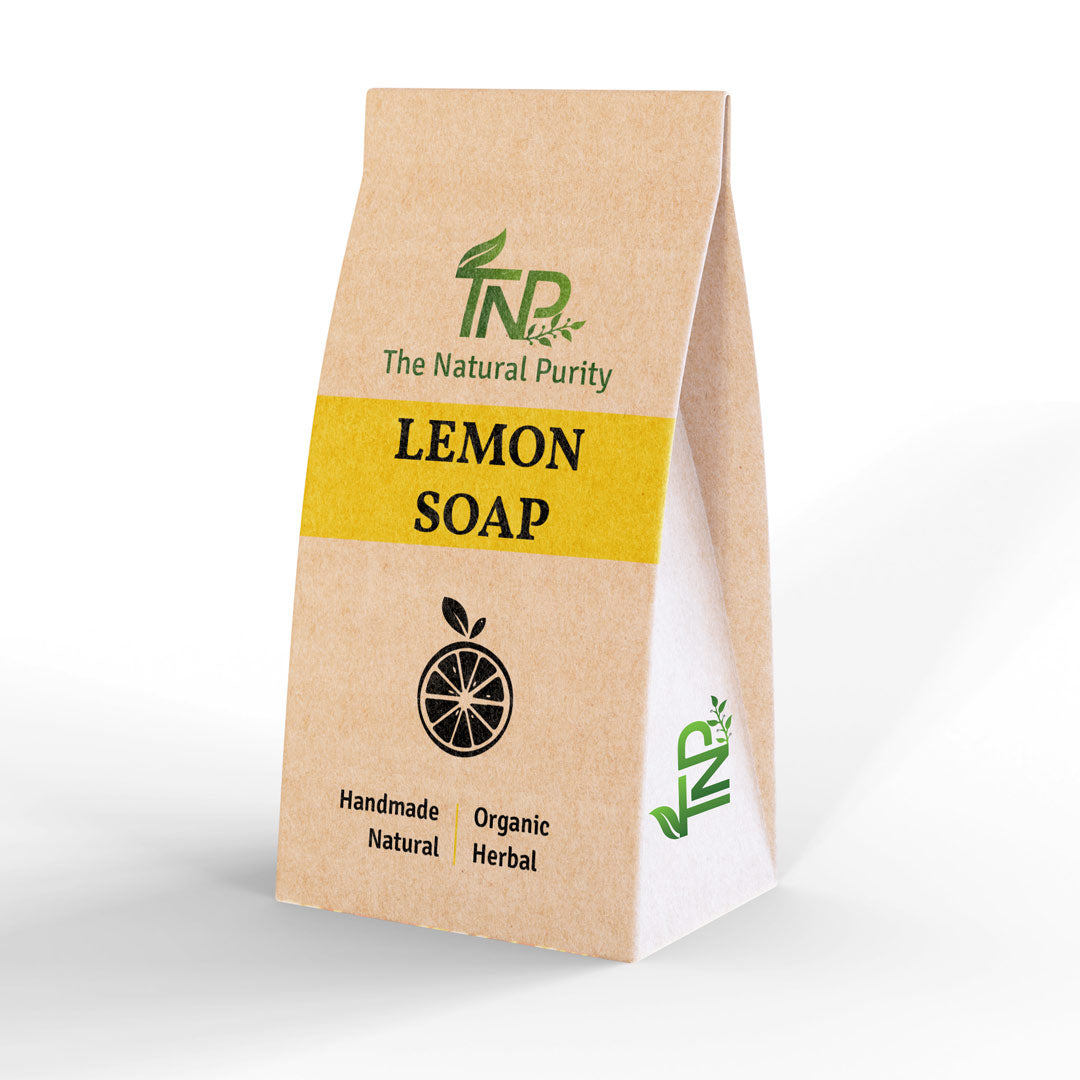 Hand made Lemon Turmeric Soap with Lemon Pulp | Organic Soap | 100gm