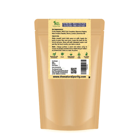 Fruit Face Pack | Herbal Powder Face Pack | Instant Glow Face Pack | Chemical Free | 100gm