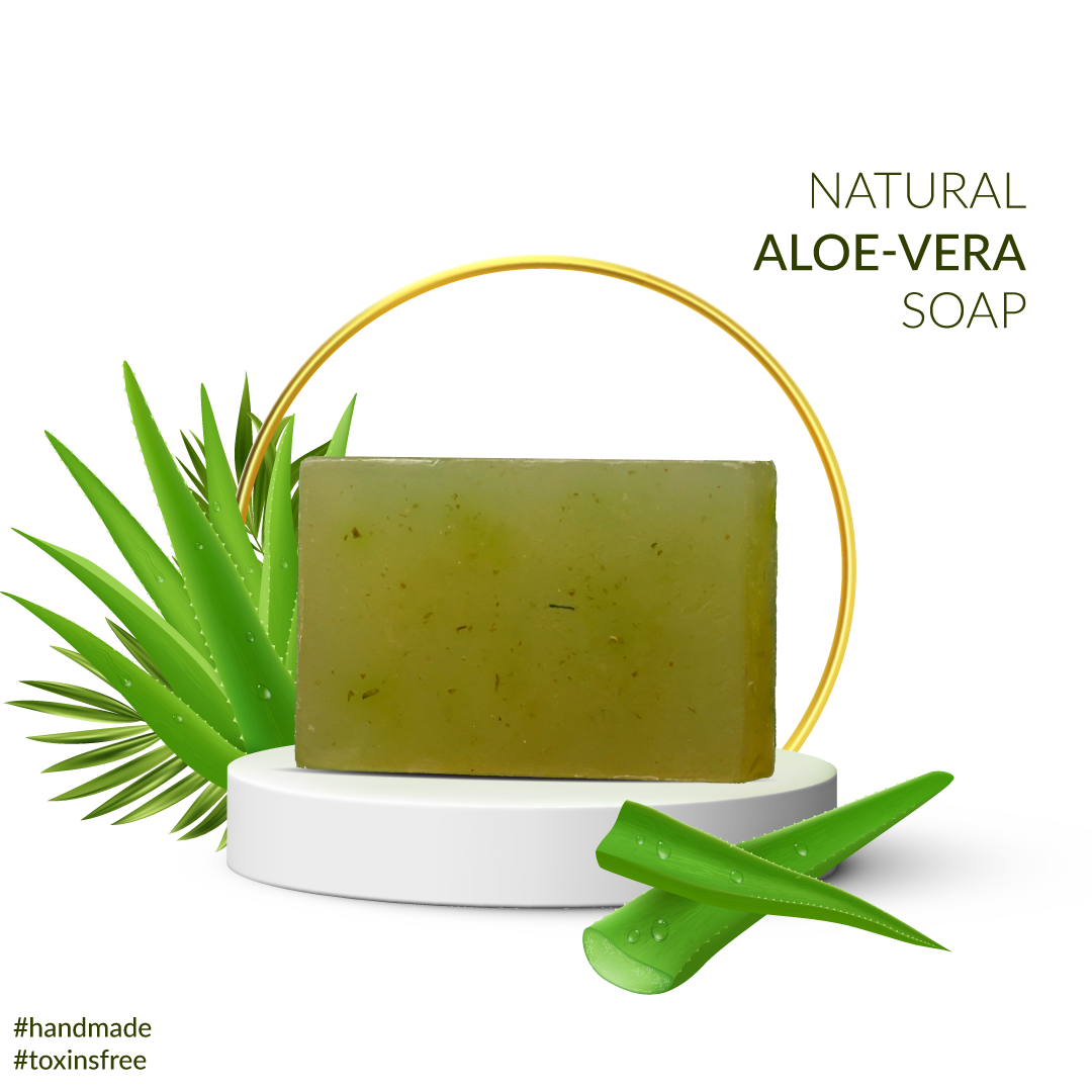 Natural Aloe Vera Soap | Handmade| Organic Soap | 100gm