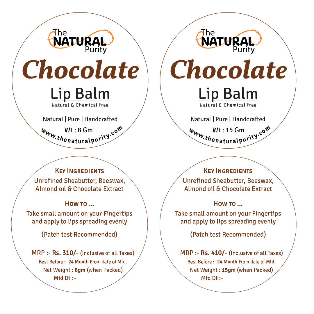 Chocolate Lip Balm | Natural & Chemical Free