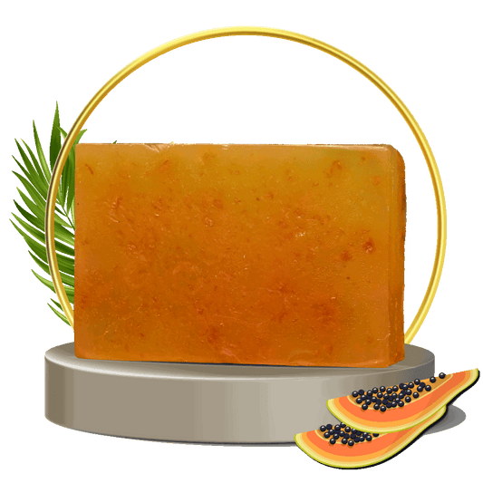 Natural Papaya Soap With Fresh Papaya Pulp | HandMade | Organic Soap | 100gm