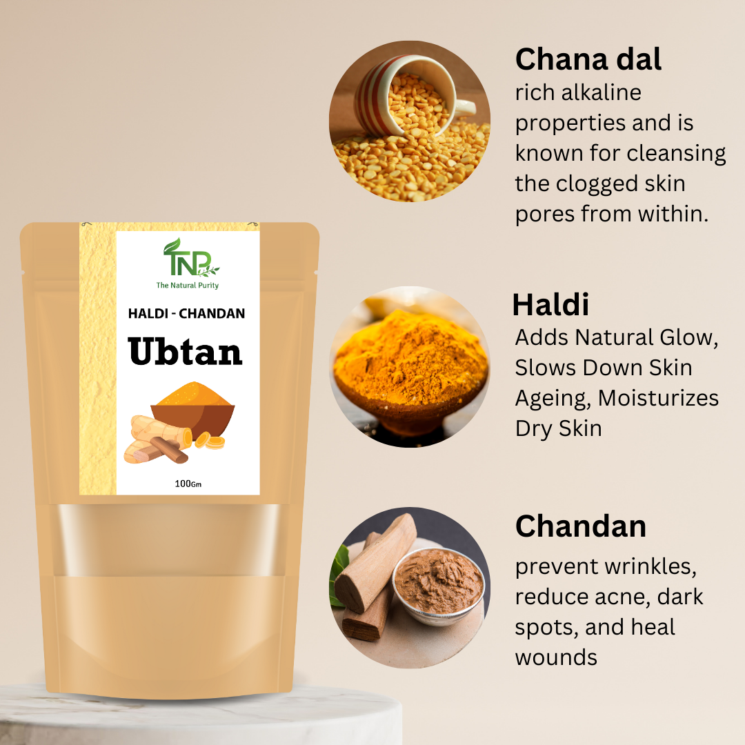 Skin Brightening Herbal Ubtan Powder for Women and Men | Ubtan Powder for Skincare and Bath