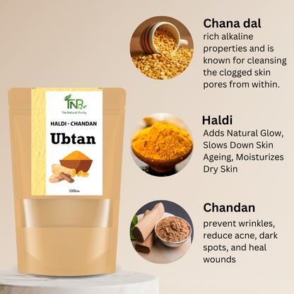 Skin Brightening Herbal Ubtan Powder for Women and Men | Ubtan Powder for Skincare and Bath