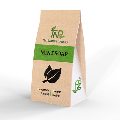 Natural Mint Herbal Soap with Fresh Mint Leaf | Handmade | 100gm