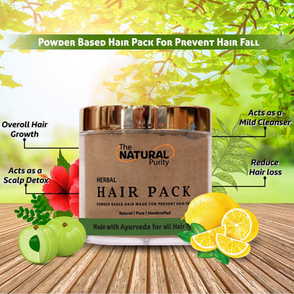 Herbal Anti Hair Fall Kit | Hair Cleanser | Hair OIL | Powder base Hair Pack