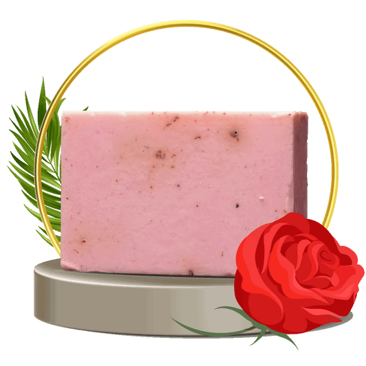 Organic Natural Hand Made Luxury Bathing Soap with Rose & Milk | 100gm