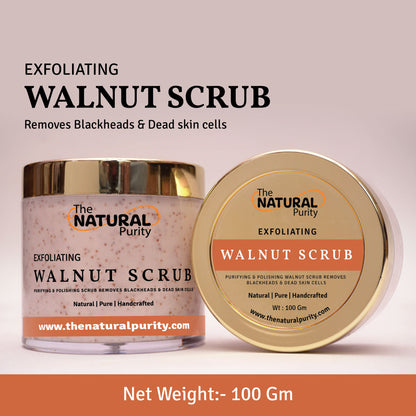 Walnut Scrub | Purifying & Polishing Scrub | Removes Blackheads & Dead skin cells
