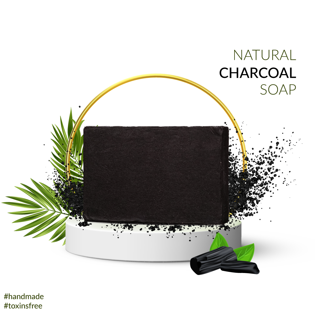 Activated Charcoal Soap | Homemade | Deep Cleansing Organic Soap | 100gm