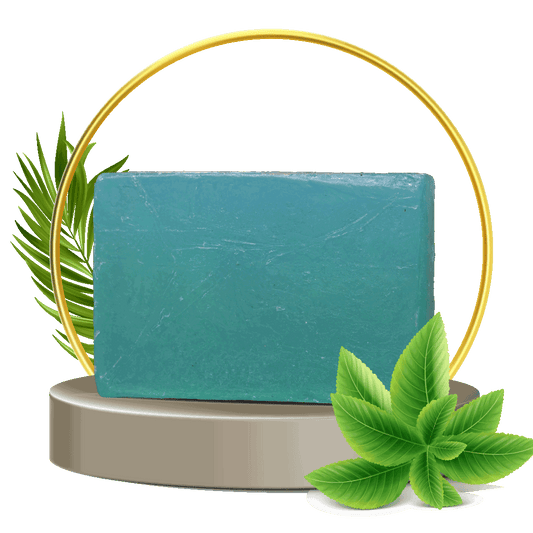 Natural Mint Herbal Soap with Fresh Mint Leaf | Handmade | 100gm