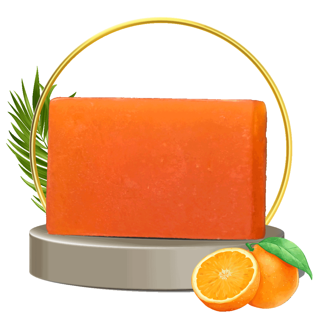 Natural Orange Soap With Fresh Orange Pulp | Handmade | Organic Soap | 100gm