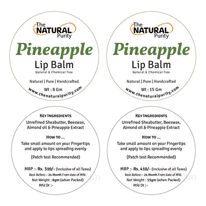 Pineapple Lip Balm | Natural & Chemical Free