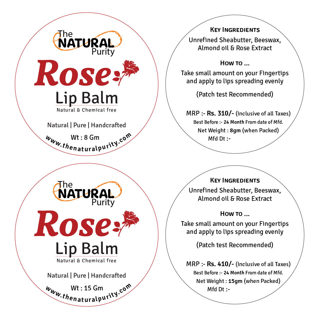 Rose Lip Balm | Natural & Chemical Free
