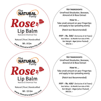 Rose Lip Balm | Natural & Chemical Free